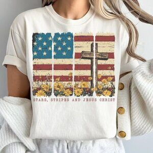 America Coquette Tee, America Brushstroke Tee